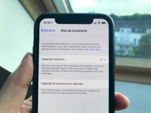à quel pourcentage changer batterie iphone